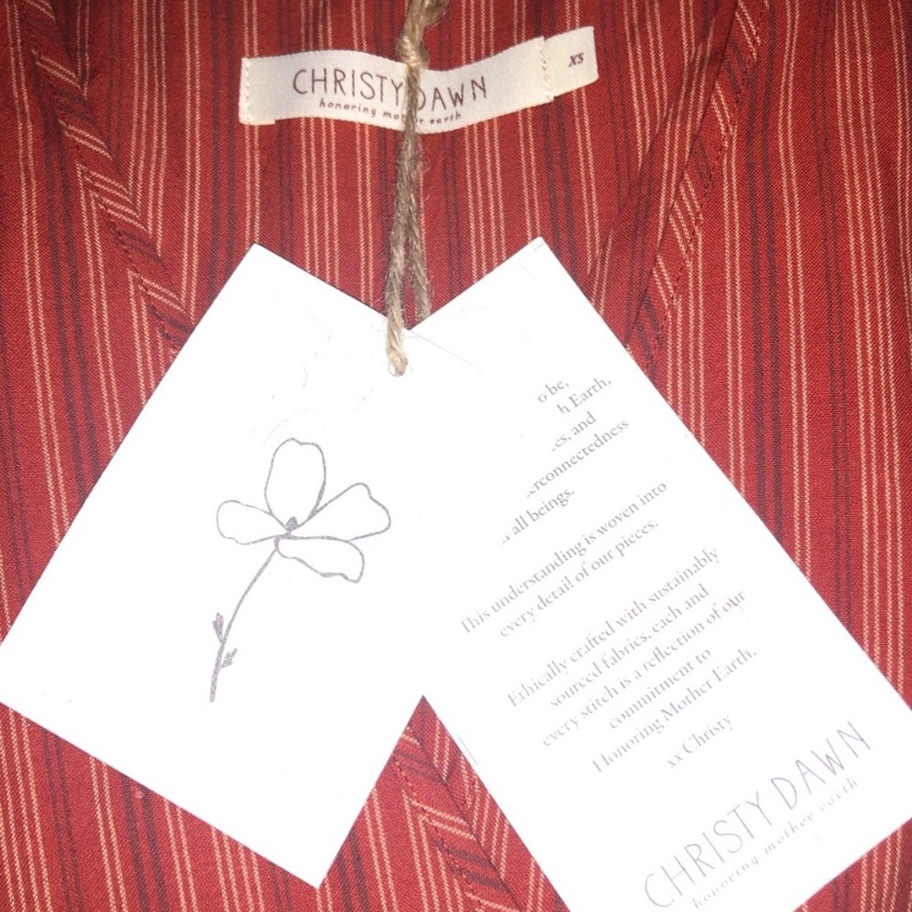 Christy Dawn The Noah Wrap Midi Dress XS Cottagecore Prairie Boho NWT - Picture 6 of 10